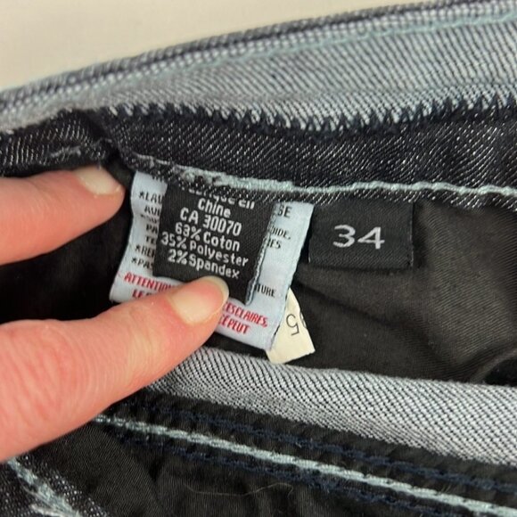 Men's Black Bull Dark Wash Denim 34 x 30 - Picture 9 of 12